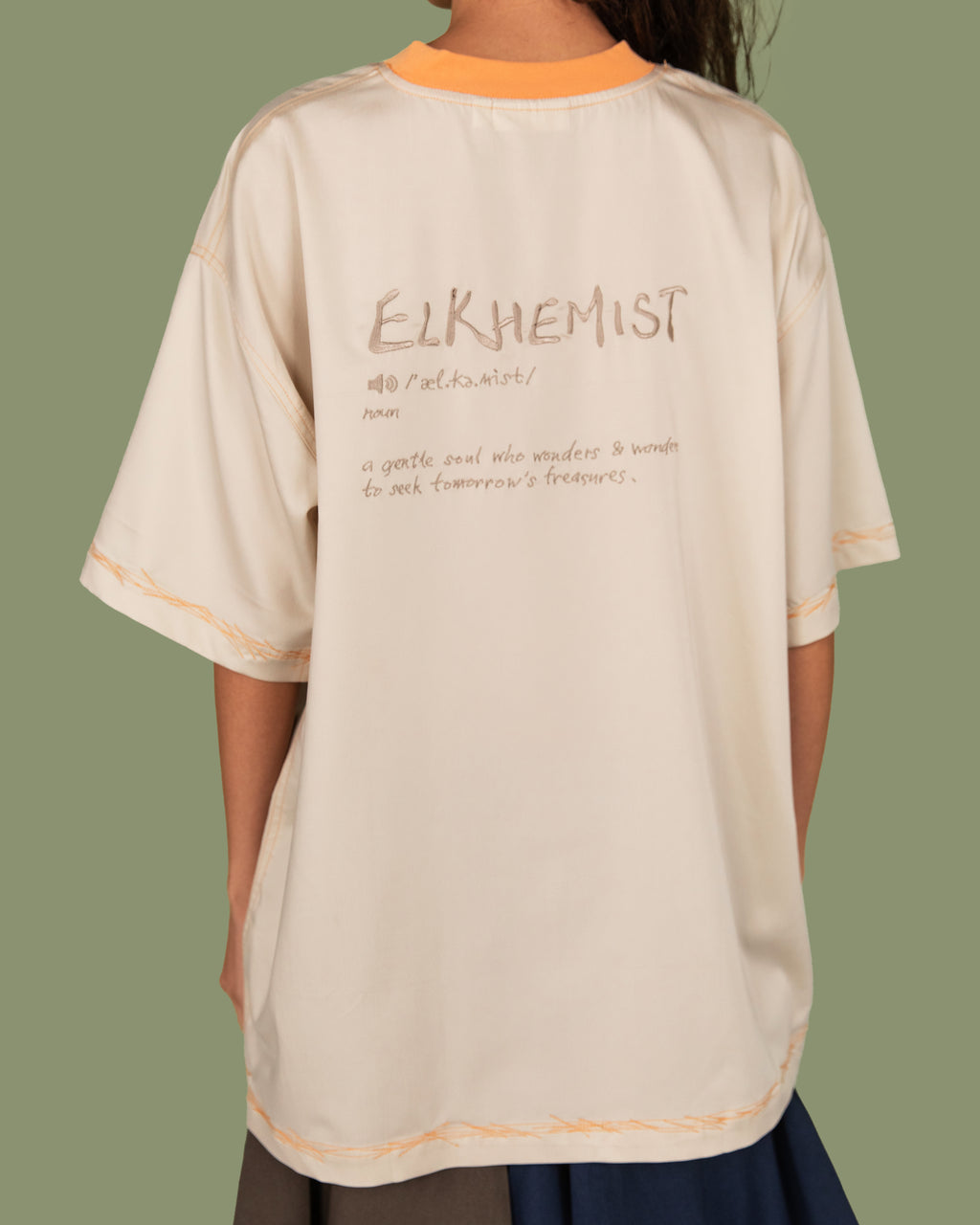 Definition Cupro Tee - Cream