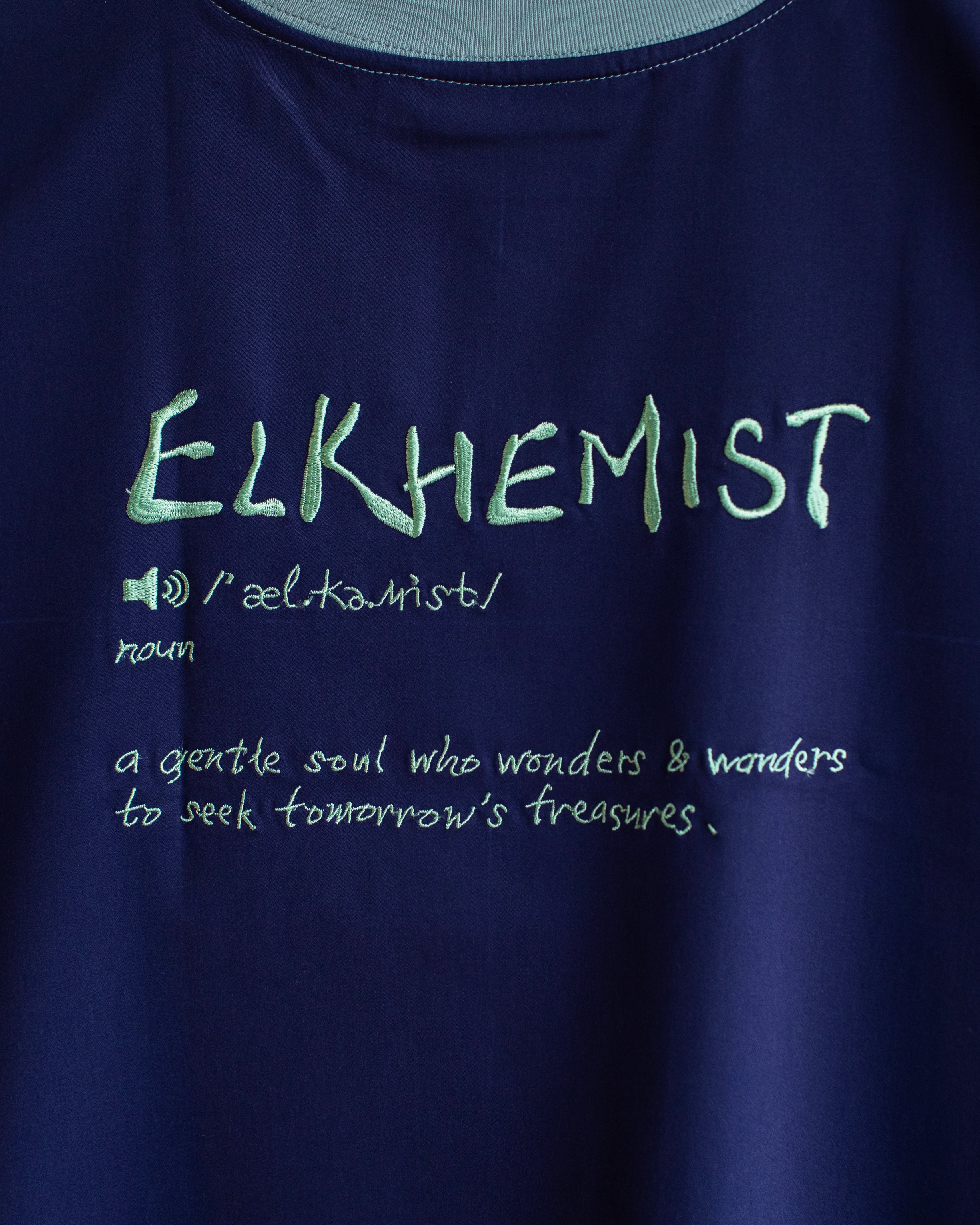 Definition Cupro Tee - Indigo Navy