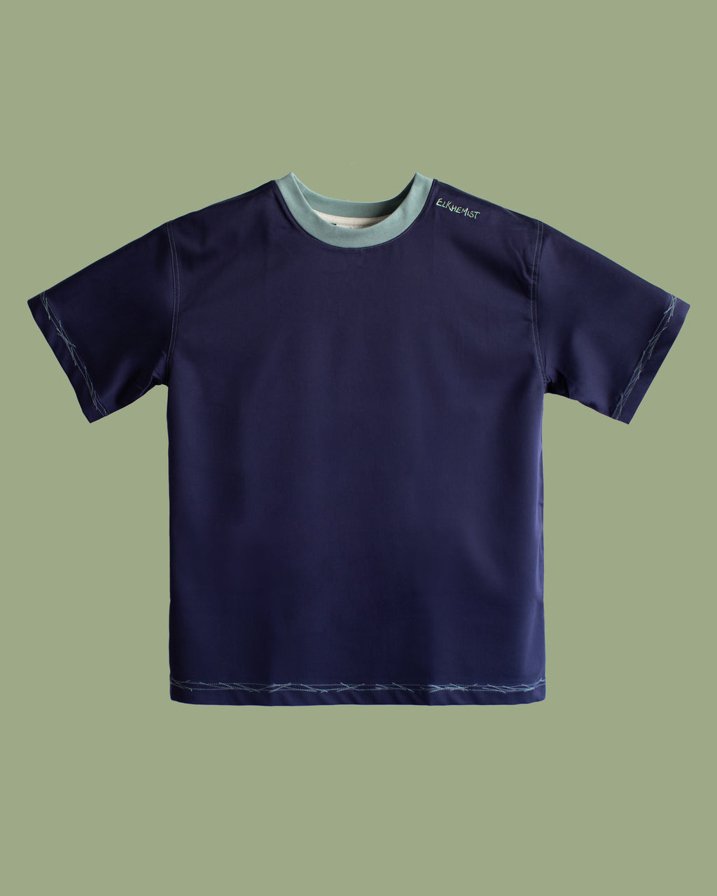 Definition Cupro Tee - Indigo Navy