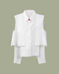 Crop Informal Shirt - White